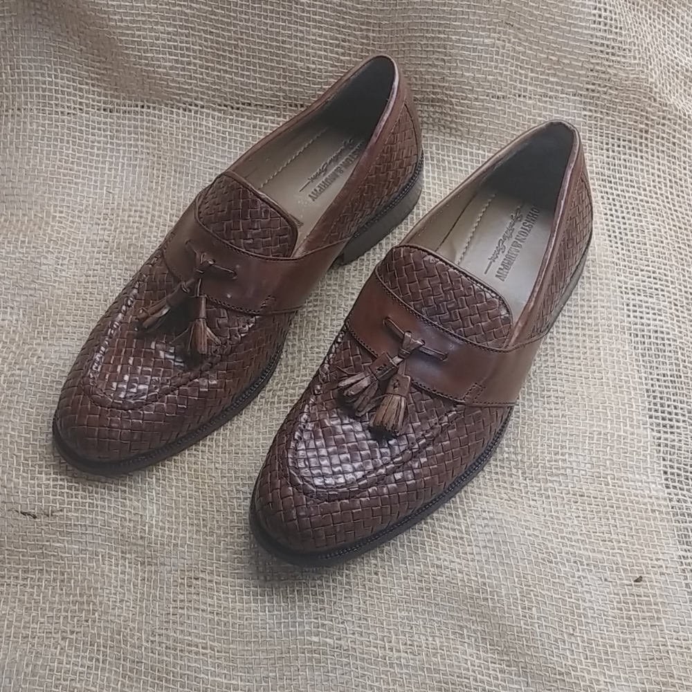 Johnston & Murphy woven leather tassel loafers - Picture 4 of 10